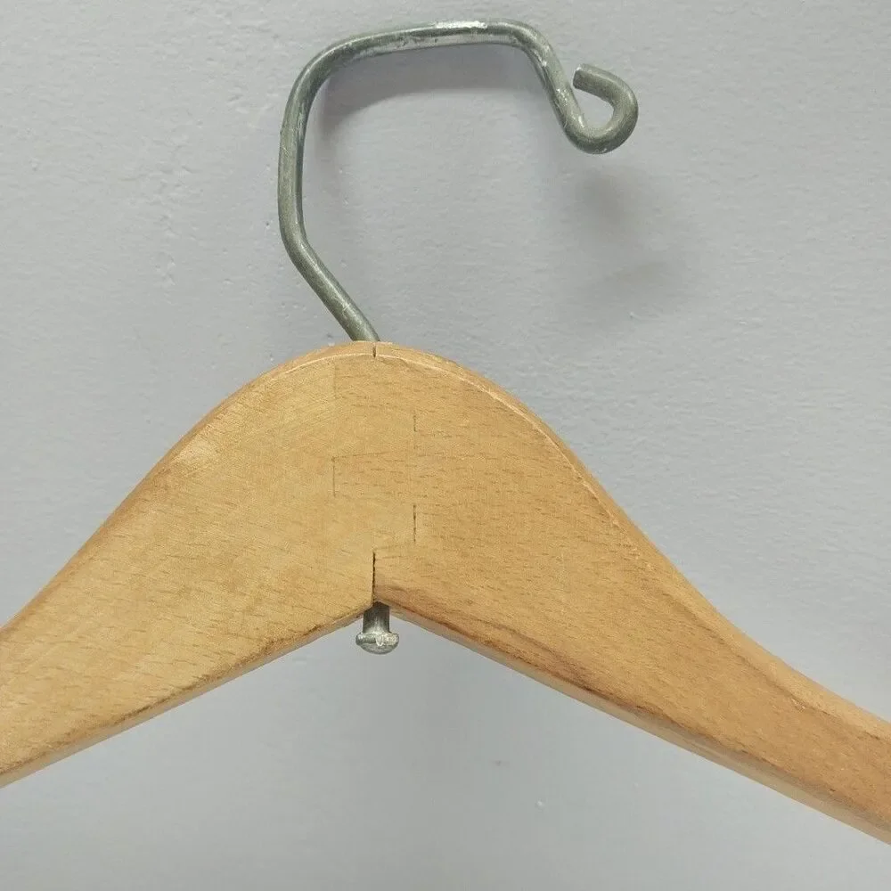 Vintage Global Fashions Wood Clothes Hanger Store Display Advertising 17 Inch